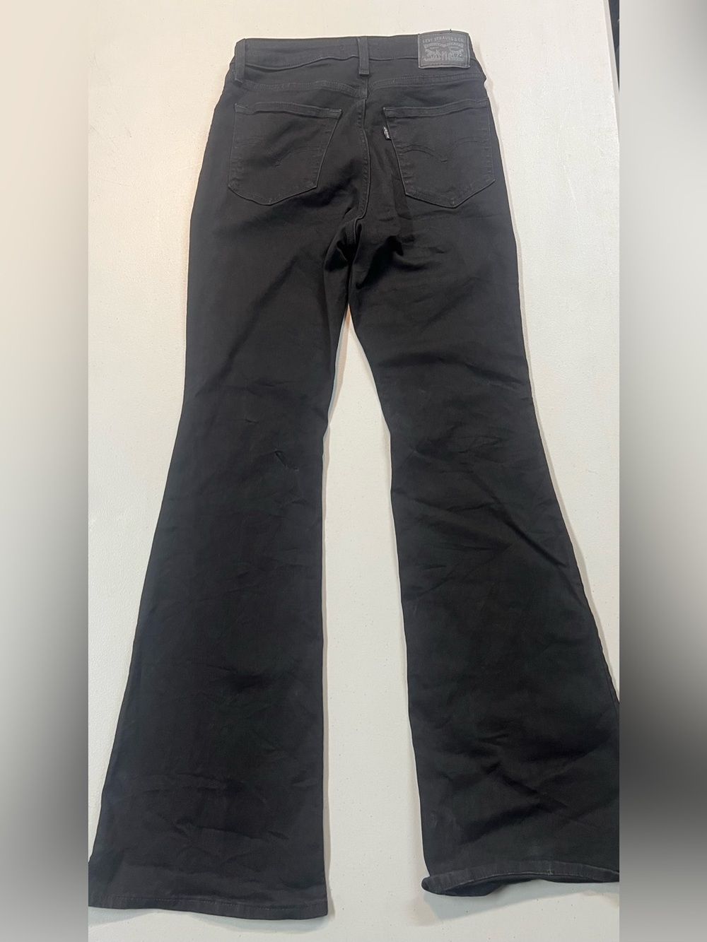 Levi’s 726 Flare Jeans Women’s Size 28 Black High Rise Flared Denim - Picture 9 of 12